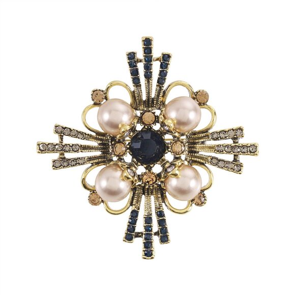 Cross Brooch Rhinestone Cross Brooch Pin - Picture 5 of 7